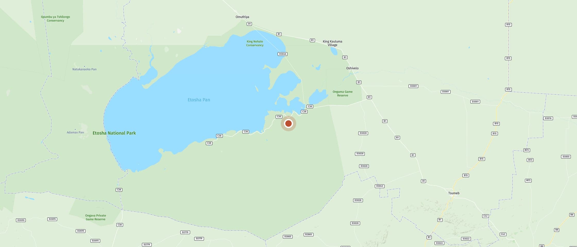 Karte: Kalkheuwel Wasserloch