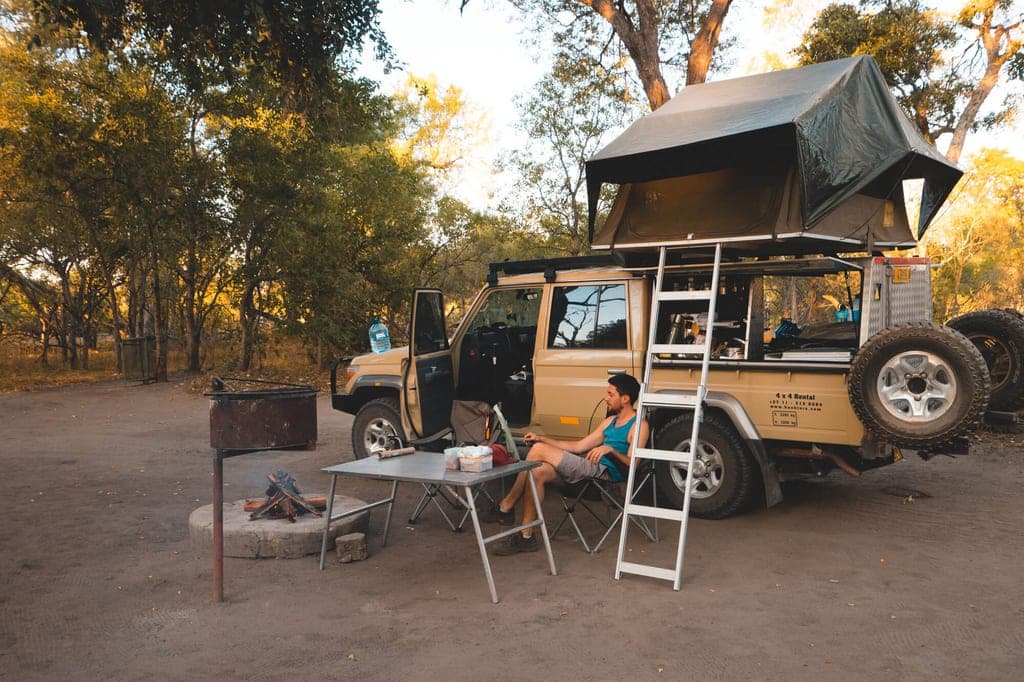 Campsite in Botswana
