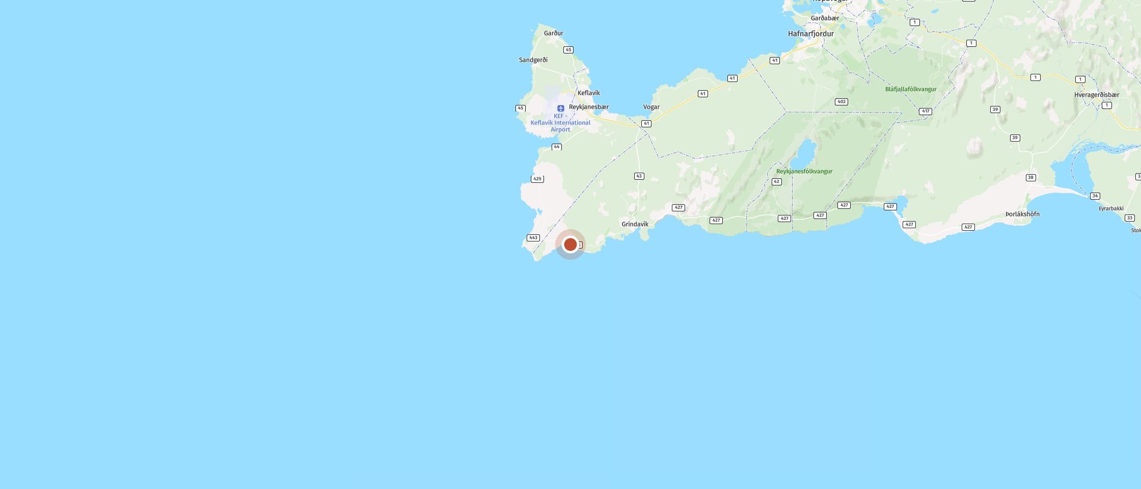Karte: Entdecke Brimketill und sein Lavabecken am Rand des Atlantiks