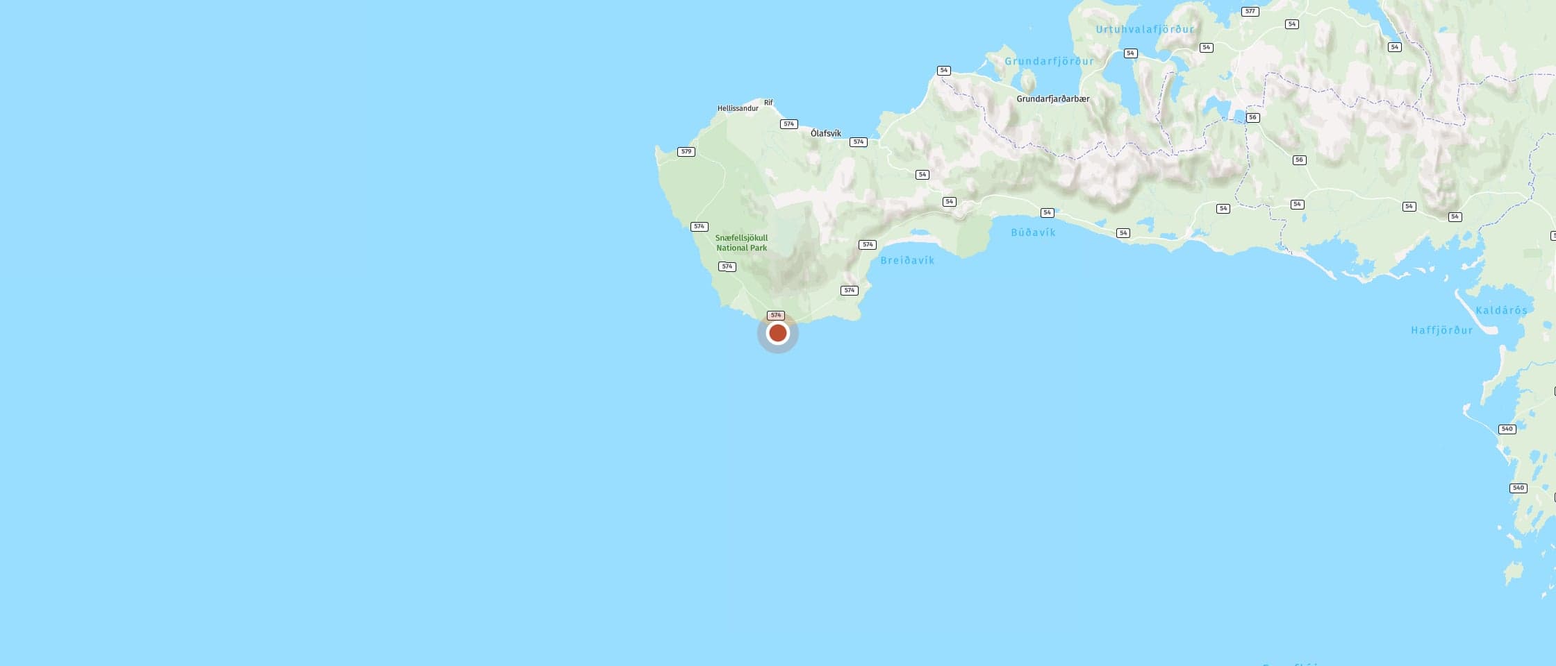 Karte: Besuche den Malarrif Lighthouse mit Blick auf Meer und Felsen