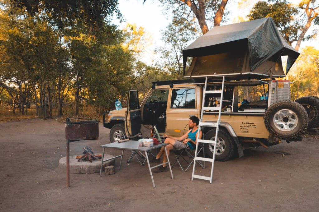 Campsite in Botswana
