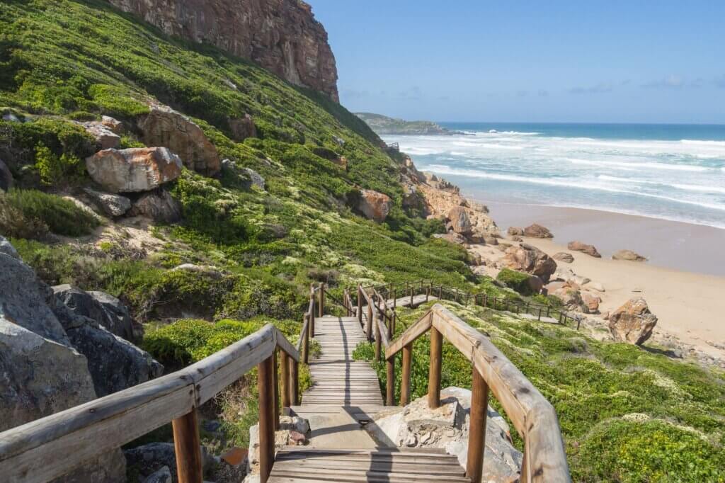 Aussicht vom Robberg Trail – Küstenwanderung bis zum Point