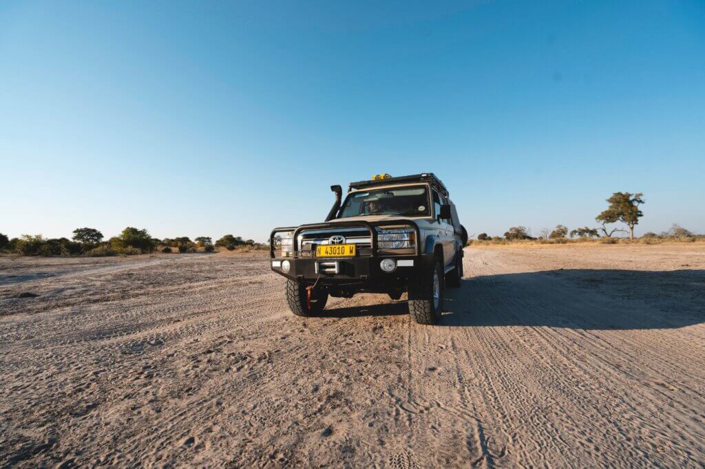 Spüre die Ruhe Savutis auf einem selten befahrenen Weg